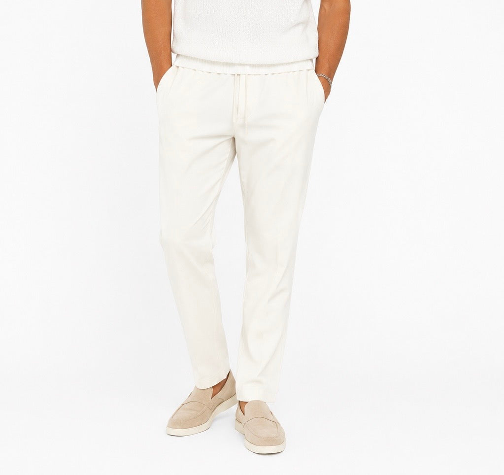 Célan Paris Tailored Essential Trousers" Light Beige"