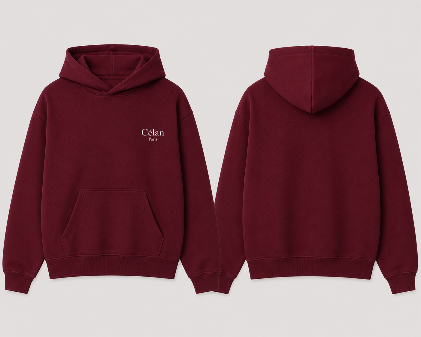 Célan Paris Hoodie "Bordeux"