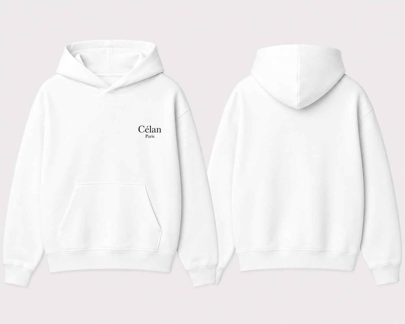 Célan Paris Hoodie "Blanco"