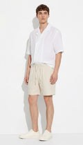 Célan Paris Hosen Leinen Beige