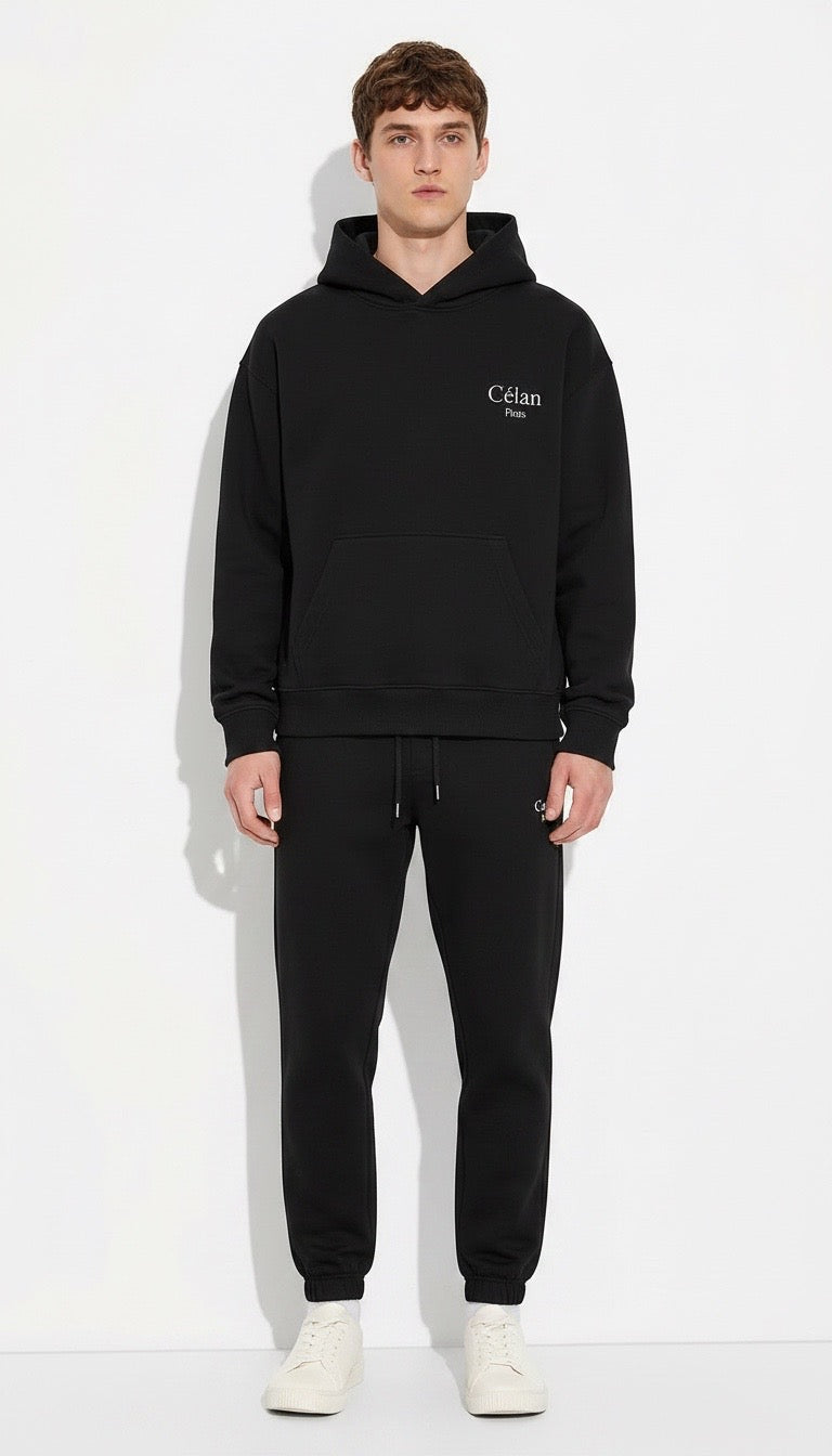 Célan Paris Hoodie "Black"