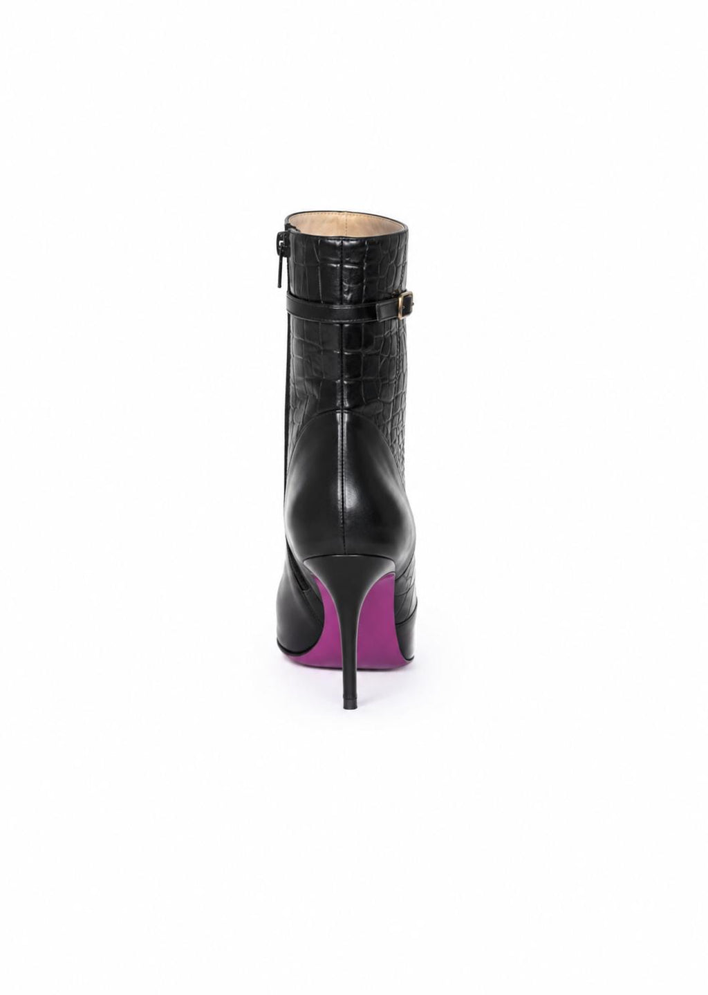 Célan Paris Kroko Nero Stiefeletten